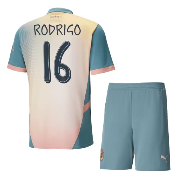 Manchester City Rodrigo 16 Fjerdedrakt Barn 2024/2025 - med Bukse