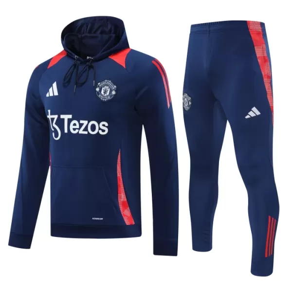 Manchester United Hoodie Trenings Collegegenser Herre 2024/2025 Navy