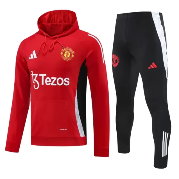 Manchester United Hoodie Trenings Collegegenser Herre 2024/2025 Rød