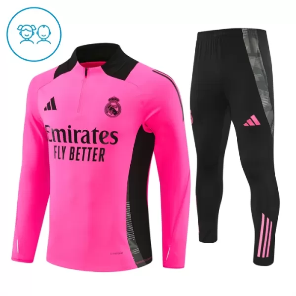 Real Madrid Kvart-Zip Trenings Collegegenser Barn 2024/2025